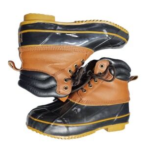 Crater Ridge Pike II Duck Boots Mens US 8 Brown Black Upper Leather Waterproof